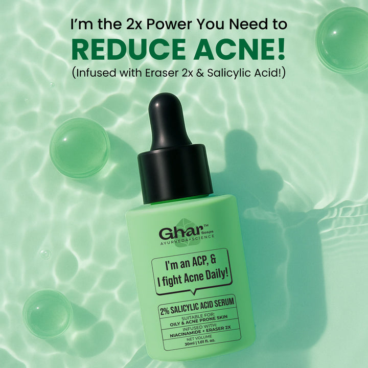 salicylic acid serum with eraser 2x, To Reduce Acne, Pimples