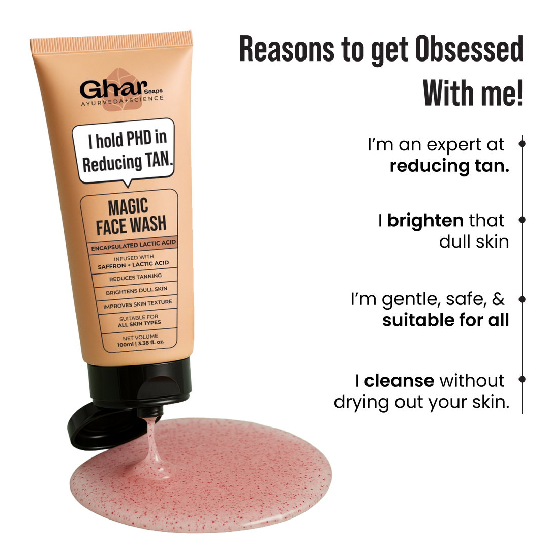 Magic Face wash With Saffron and Lactic Acid