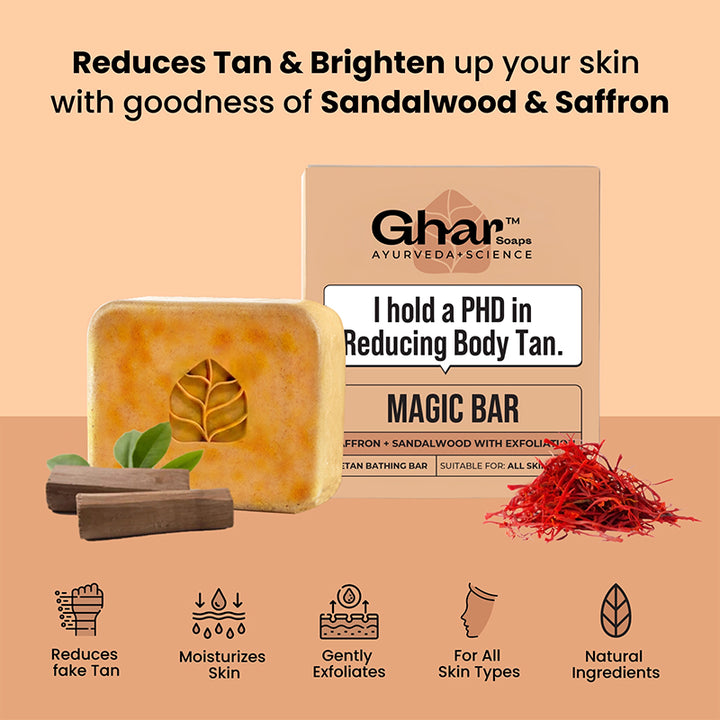 Magic Soap (Sandal Wood and Saffron Soap)