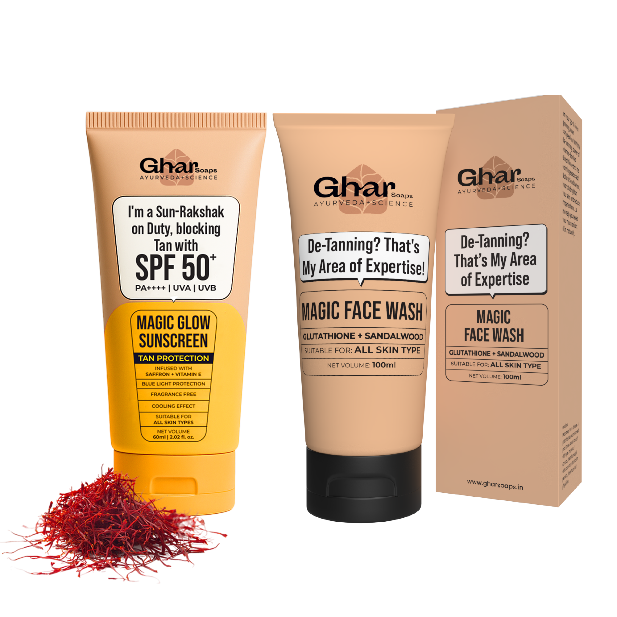 Sunscreen + Magic Face Wash Combo