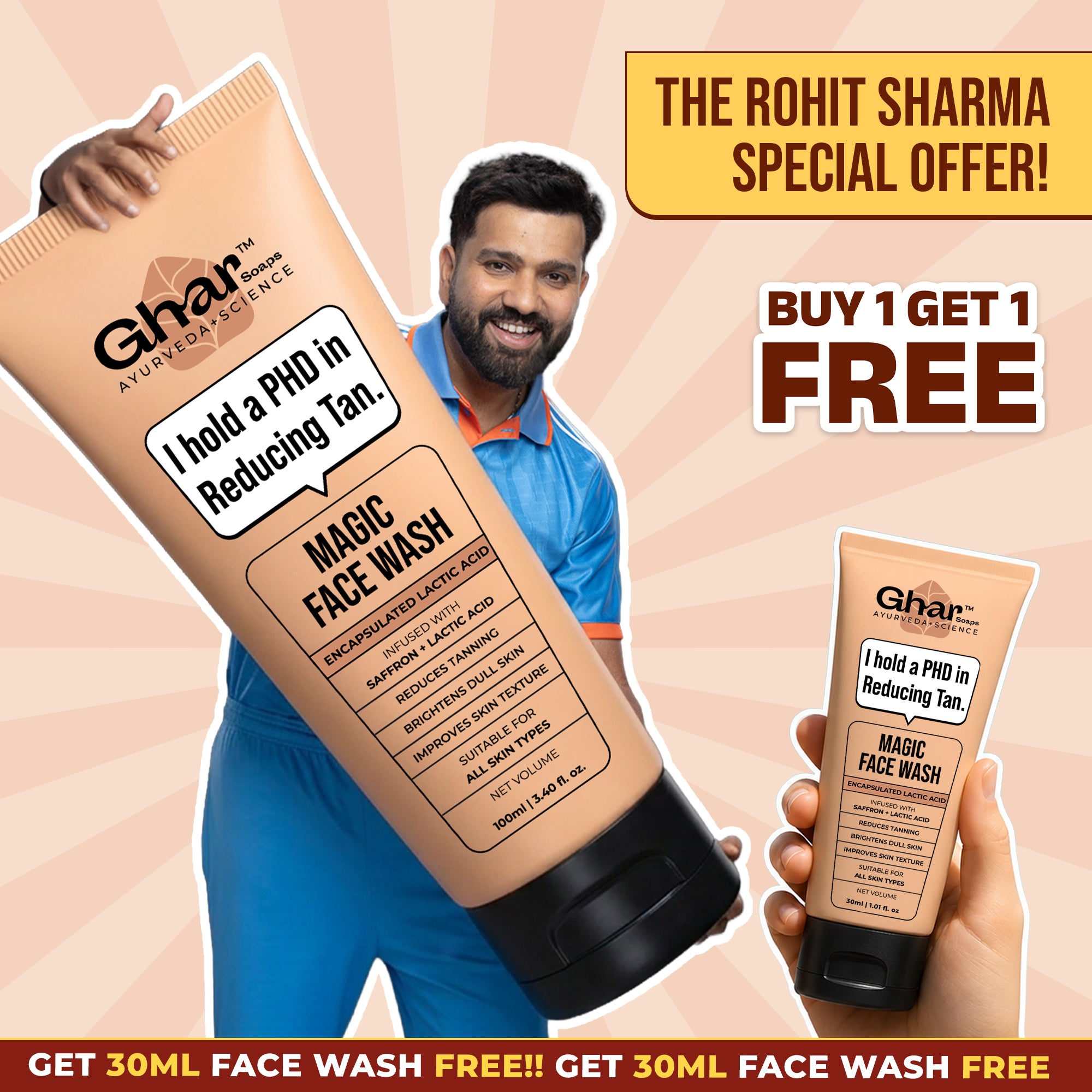 Buy 1 Magic Face Wash Get 30ml Face Wash For Free