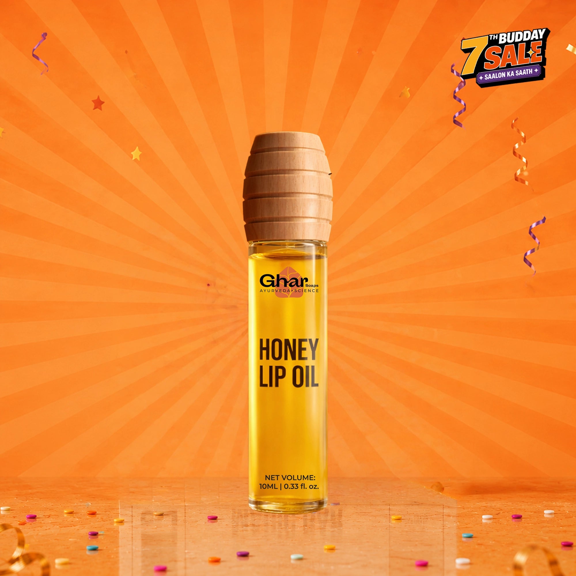 Honey Lip Oil  With SPF 30