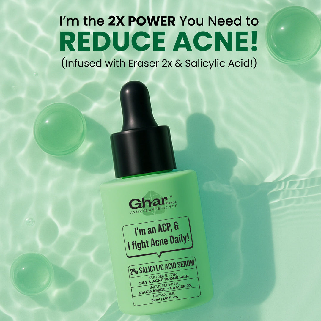 salicylic acid serum with eraser 2x, To Reduce Acne, Pimples