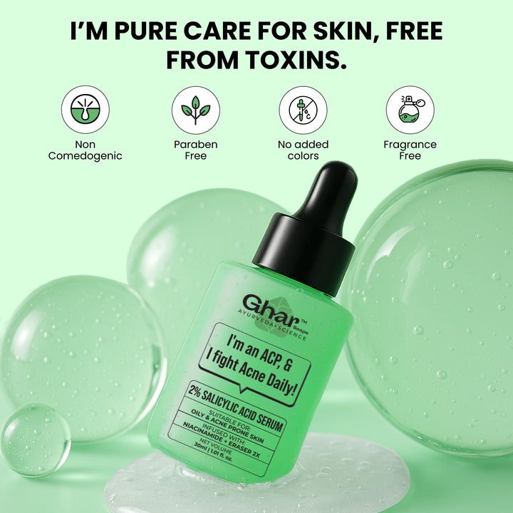 salicylic acid serum with eraser 2x, To Reduce Acne, Pimples