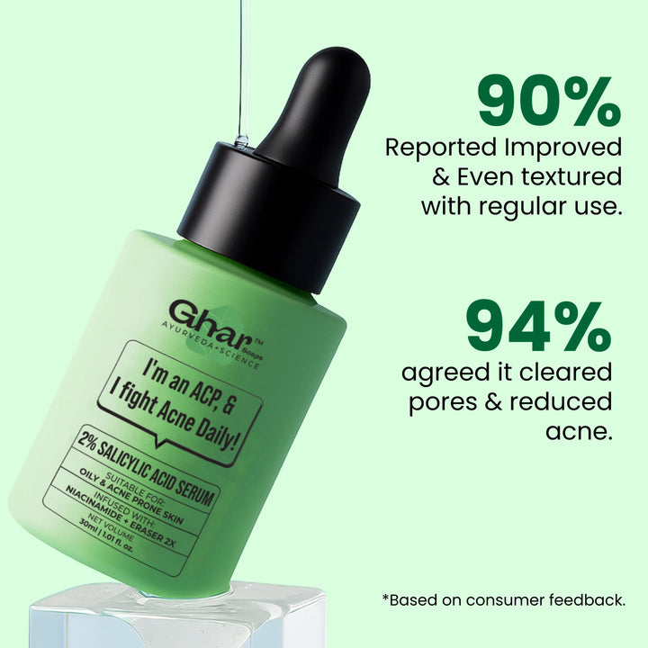 salicylic acid serum with eraser 2x, To Reduce Acne, Pimples