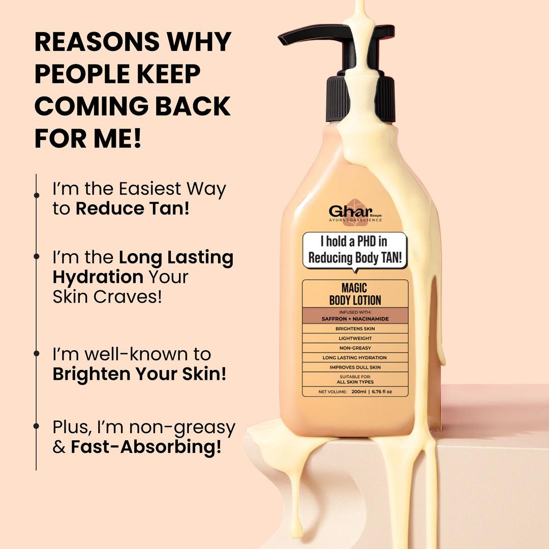 Magic Body Lotion with Saffron and Niacinamide