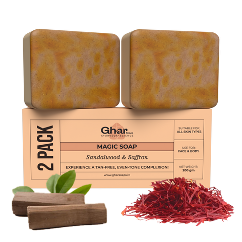 MAGIC SOAP ( SANDAL WOOD AND SAFFRON SOAP )