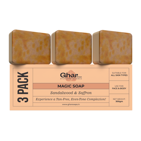 MAGIC SOAP ( SANDAL WOOD AND SAFFRON SOAP )