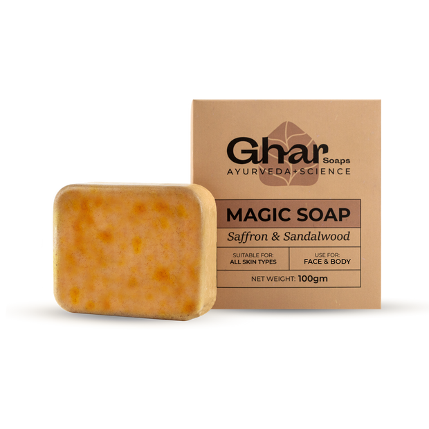 MAGIC SOAP ( SANDAL WOOD AND SAFFRON SOAP )