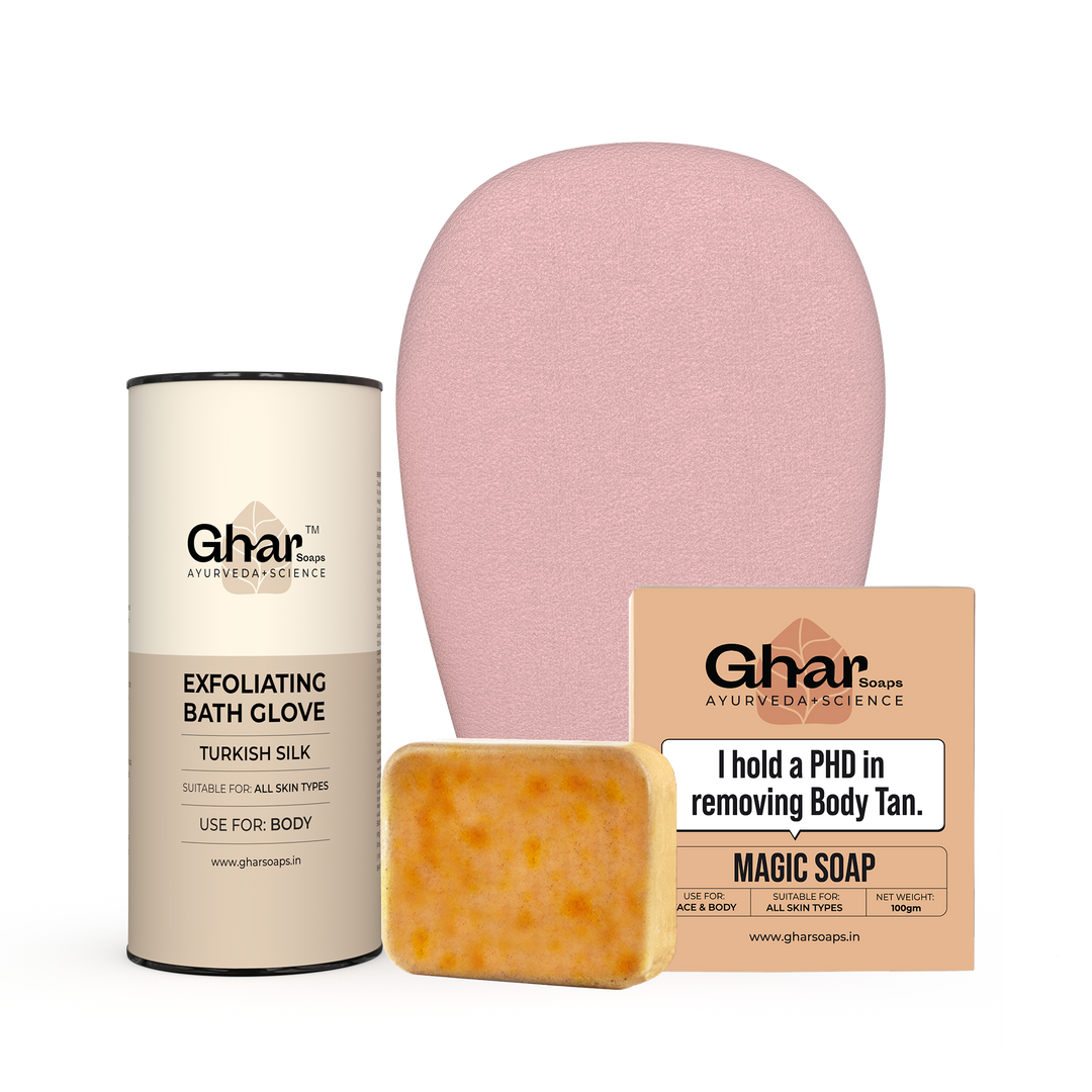 Magic Soap & Exfoliating Body Glove Combo