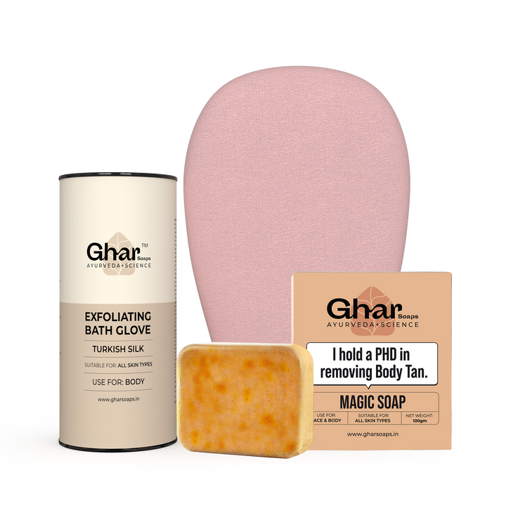 Magic Soap & Exfoliating Body Glove Combo