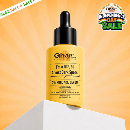 2% kojic acid serum infused with 1% alpha arbutin to reduce pigmentation