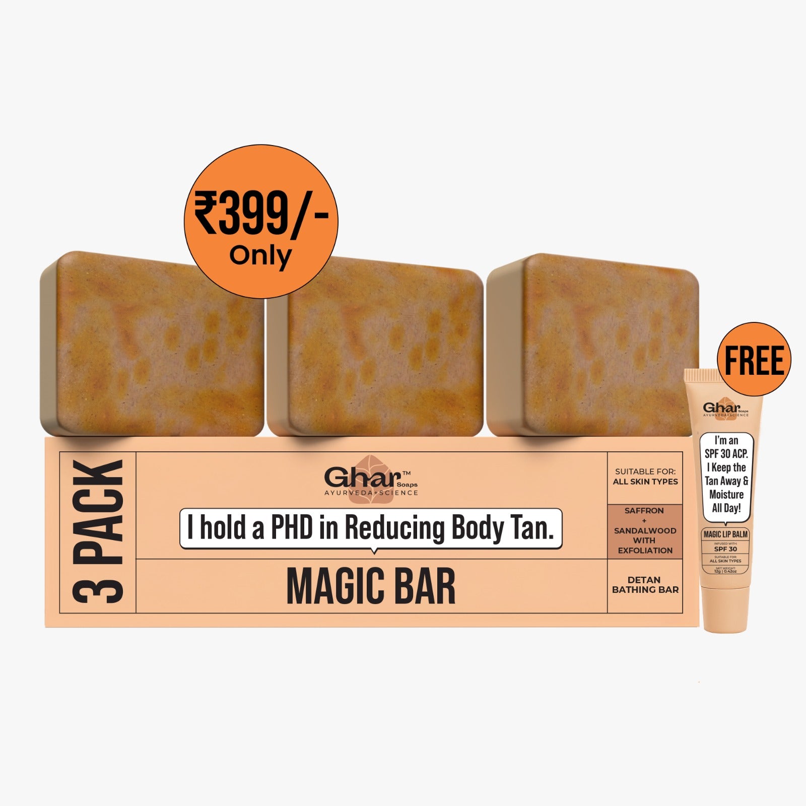 3 pack Magic Soap + Magic lip balm Combo